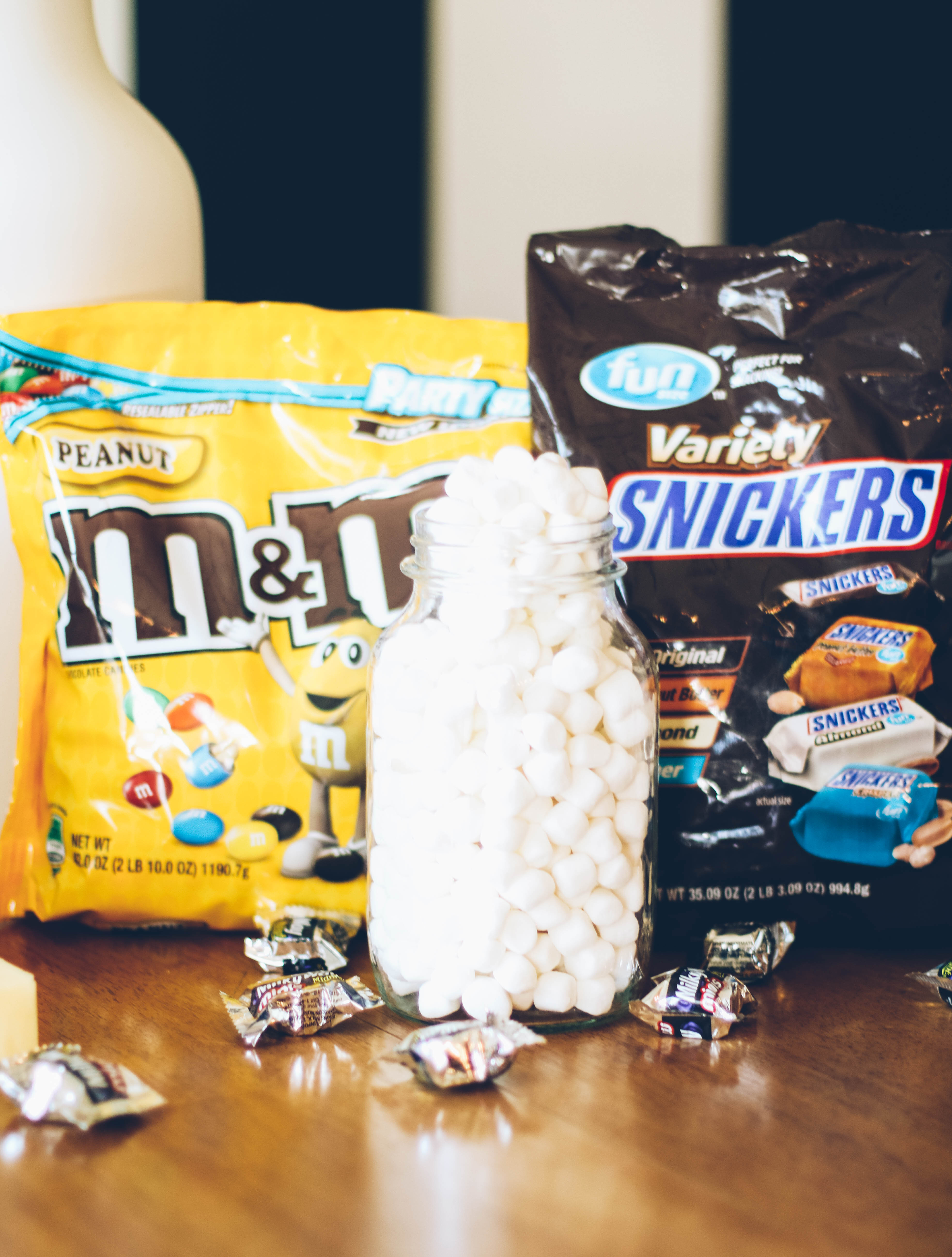 Marshmallows, M&M's Peanut, and Snickers Variety Pack