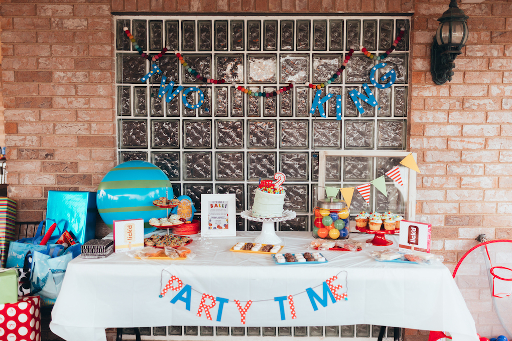 KINGS HAPPY UN-BIRTHDAY - KIDS BALL PARTY by Utah blogger Dani Marie - toddler-ball-party - Ball Kids Birthday Party with Hello Maypole Felt Balls, Sweet Tooth Fairy Treats, Lick'd Pops, and Charlee Dreams Banners