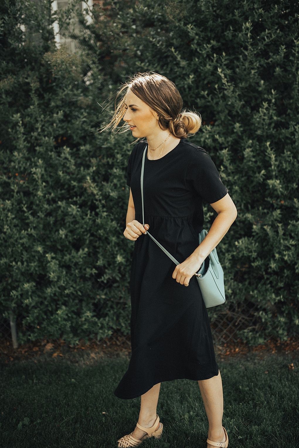The Cutest Black Casual Dress by Utah fashion blogger Dani Marie