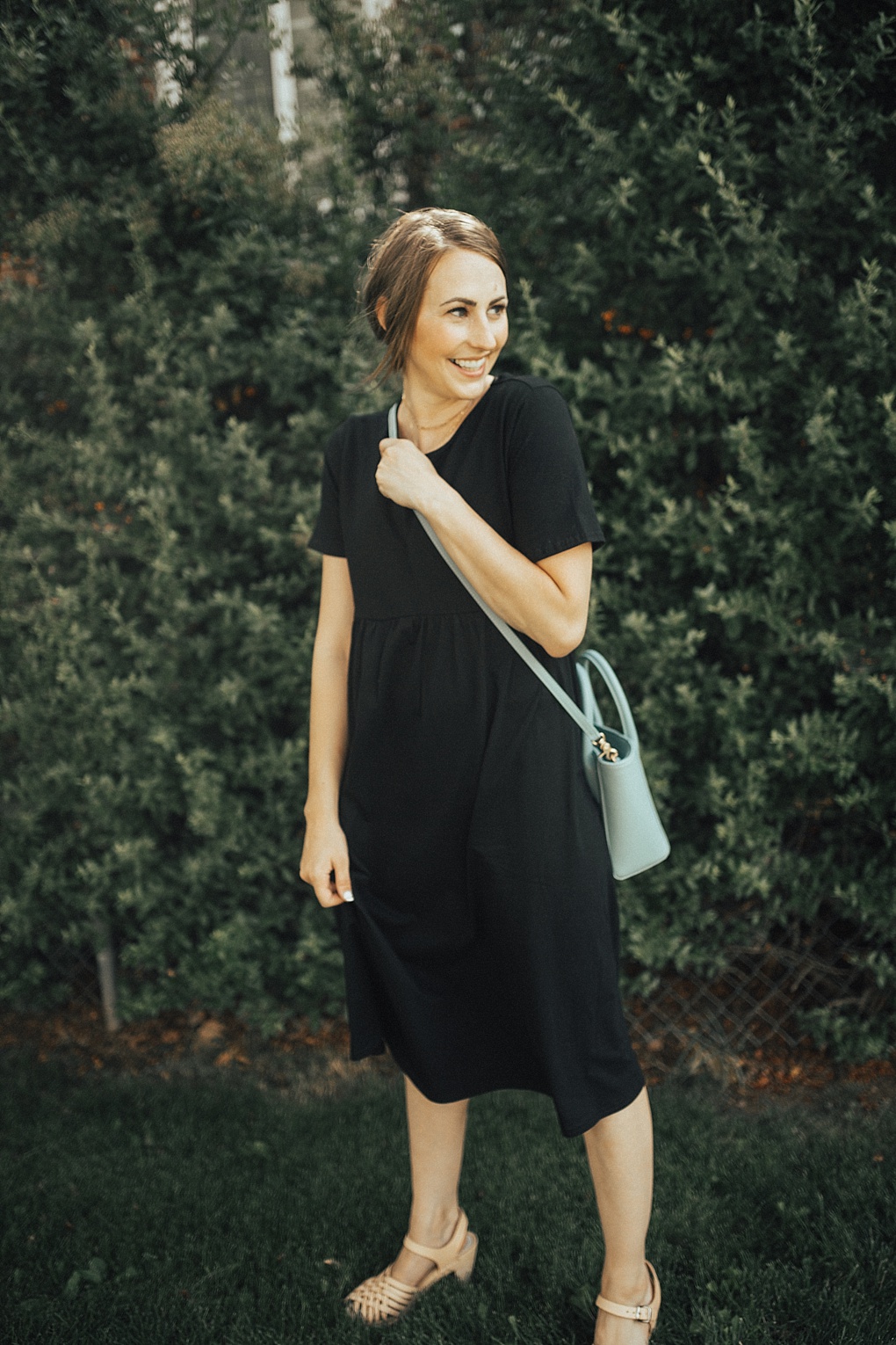 The Cutest Black Casual Dress by Utah fashion blogger Dani Marie