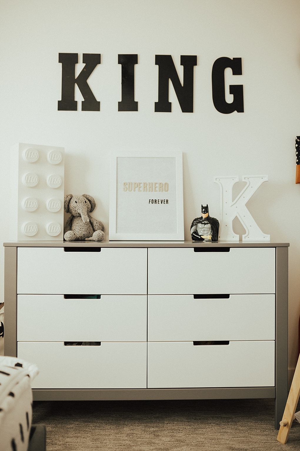 King's Modern Superhero Bedroom by Utah style blogger Dani Marie