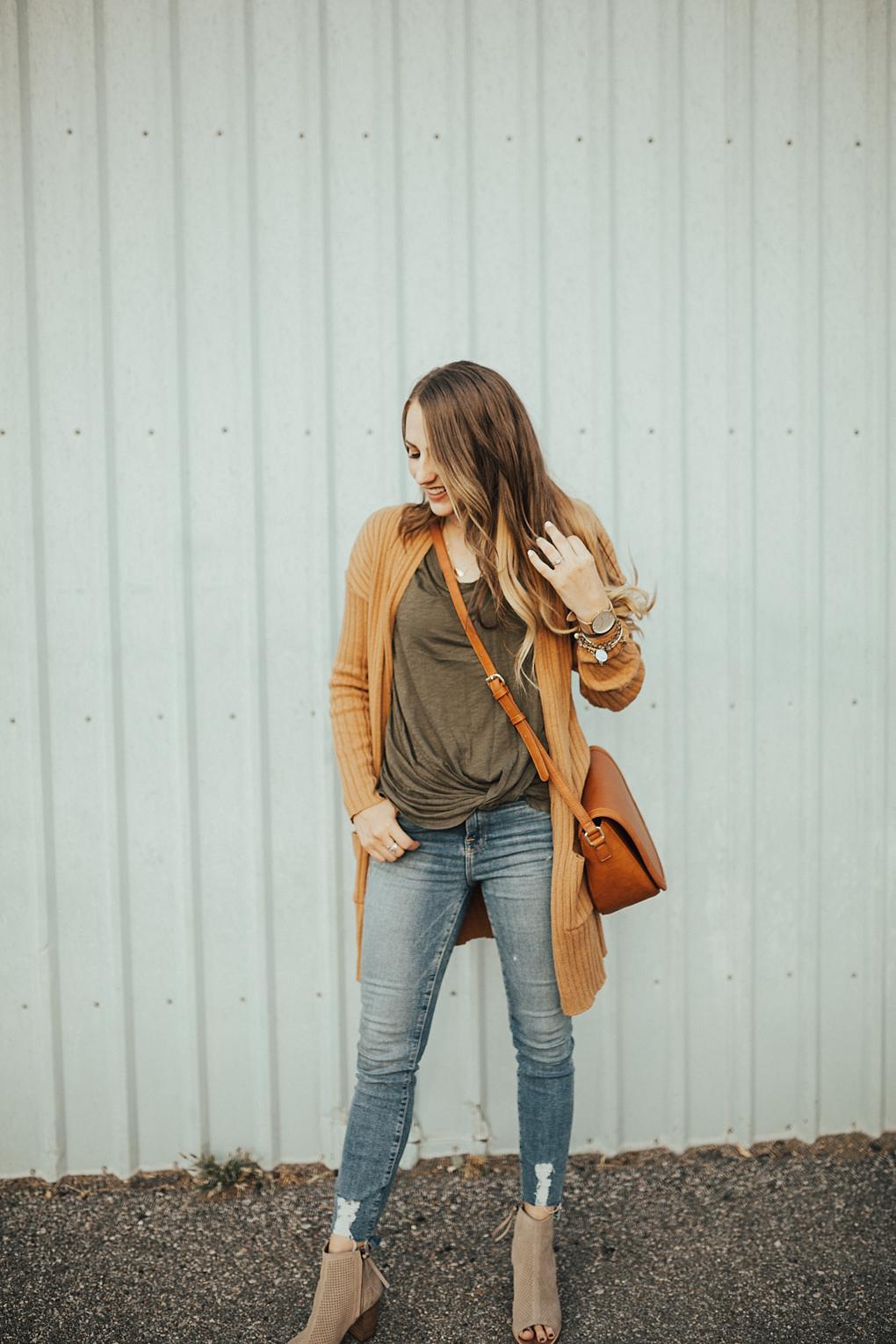 How To Style a Ribbed Cardigan by Utah fashion blogger Dani Marie