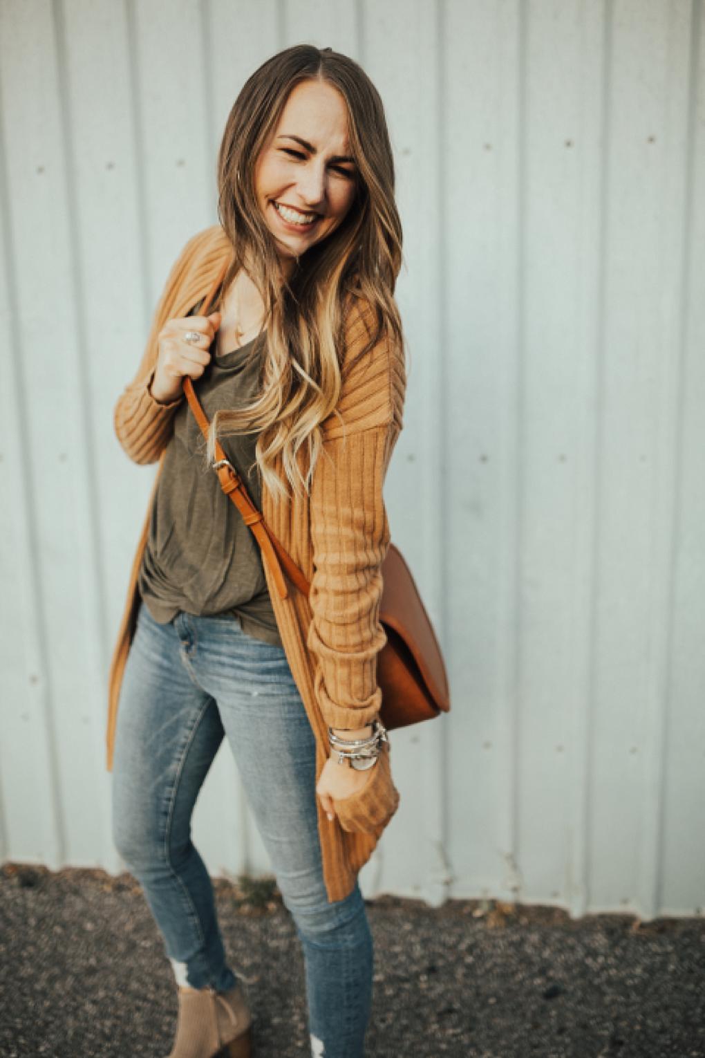 How To Style a Ribbed Cardigan by Utah fashion blogger Dani Marie