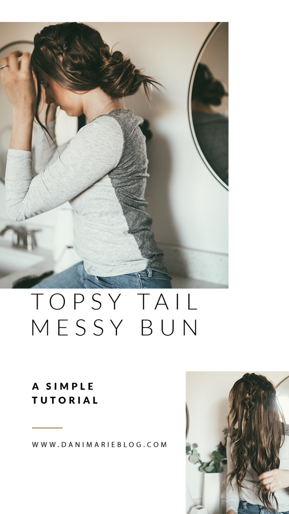 Topsy Tail Bun Hair Tutorial Dani Marie Blog