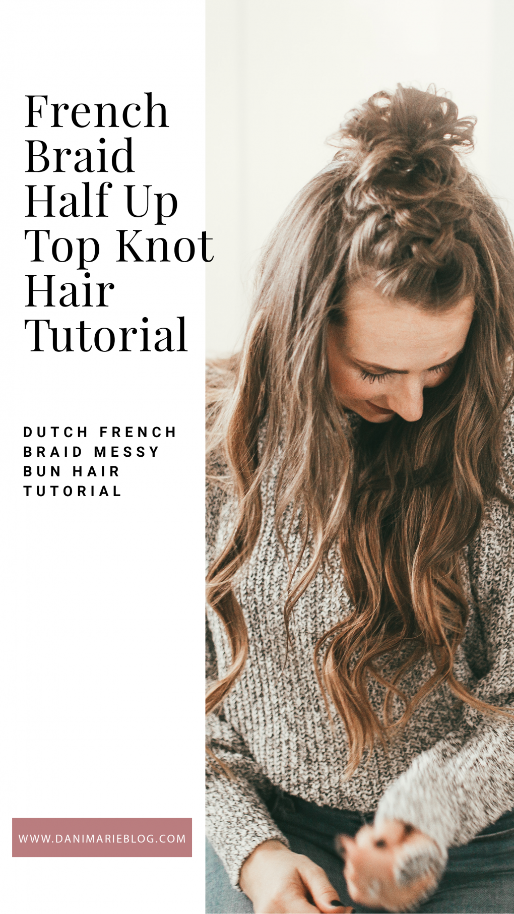 Looking for a easy hair tutorial? Utah Style Blogger Dani Marie is sharing this awesome french braid half up bun hair tutorial! Click to see it here!