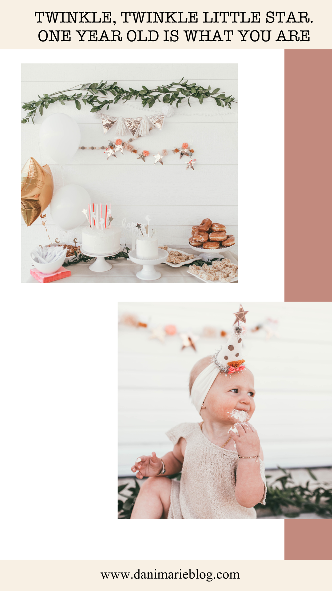 Looking for the perfect theme for a one year old birthday party? Utah Style Blogger Dani Marie is sharing her star themed one year old birthday party. See it HERE!