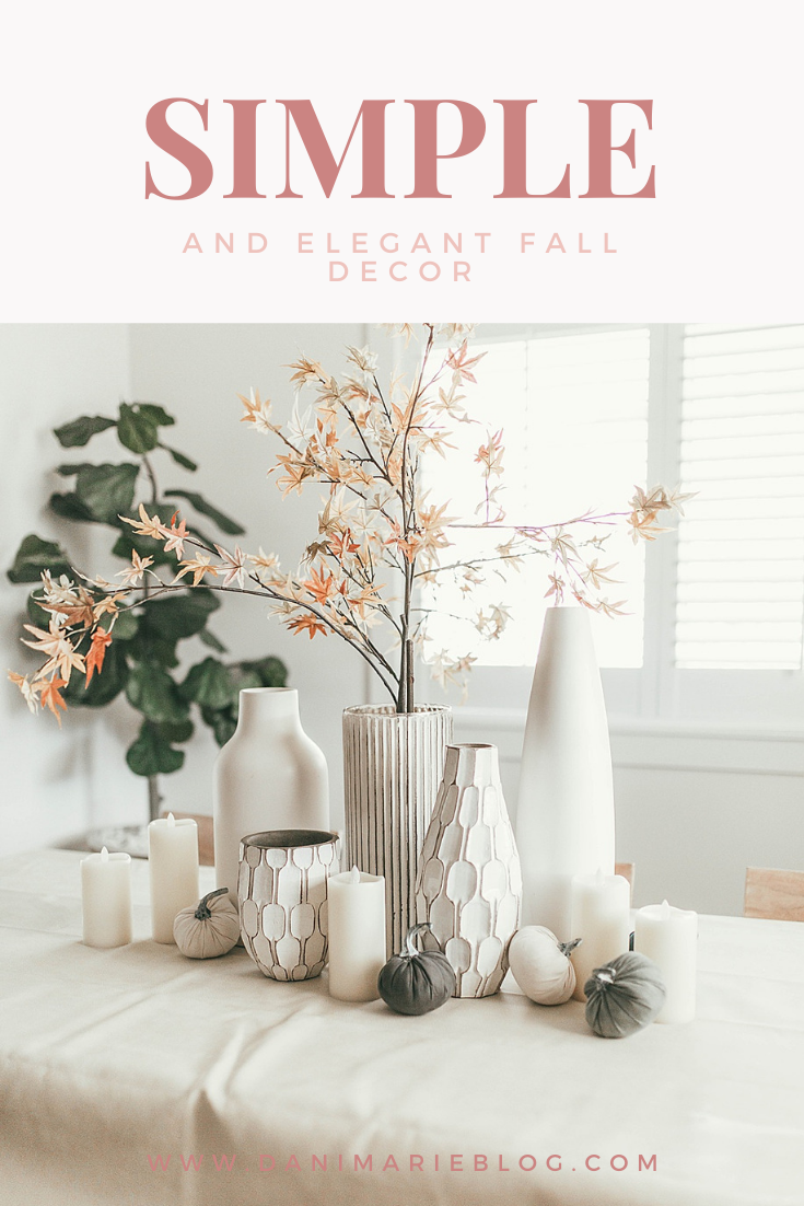 Simple and Realistic Fall Home Decor by Utah Lifestyle Blogger Dani Marie